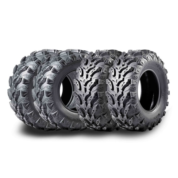 MCKINLEY UTV ATV Tires 25X10-12 6-Ply Super Mud 25X10X12 All Terrain X611, Set 4