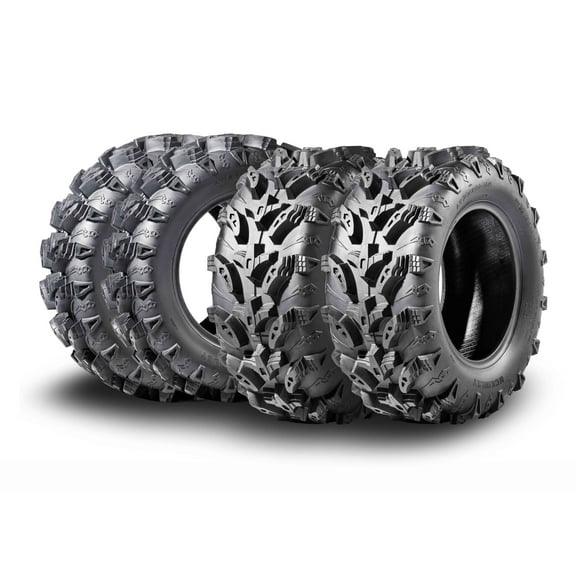 MCKINLEY UTV ATV Tires 26X9-12 & 26X12-12 6-Ply Full Set Super Mud All Terrain X611