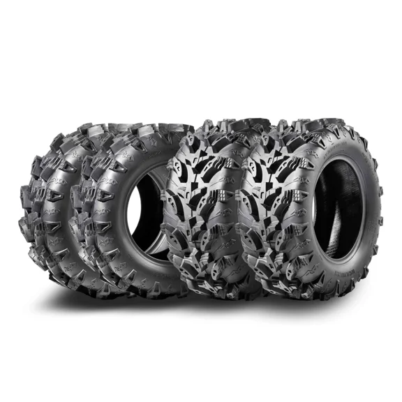 MCKINLEY UTV ATV Tires 27X10-12 6-Ply Super Mud 27X10X12 All Terrain X611, Set 4