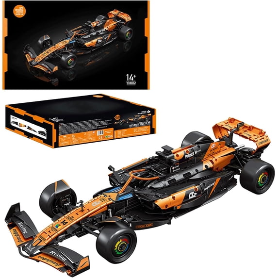 MCL39 F1 Model Car Kits, Building Set,1:8 Scale Racing Car to Room or Office Decor, F1 Gifts for Fans, Men & Women, (2055PCS, A-Y18012)