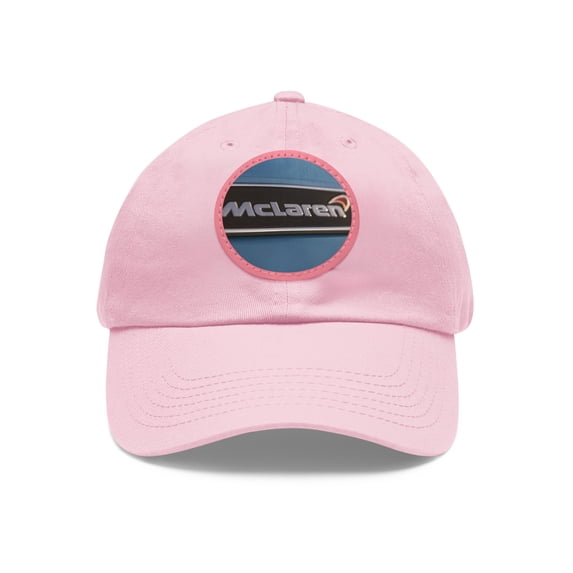 MCLAREN Dad Hat with Leather Patch (Round)