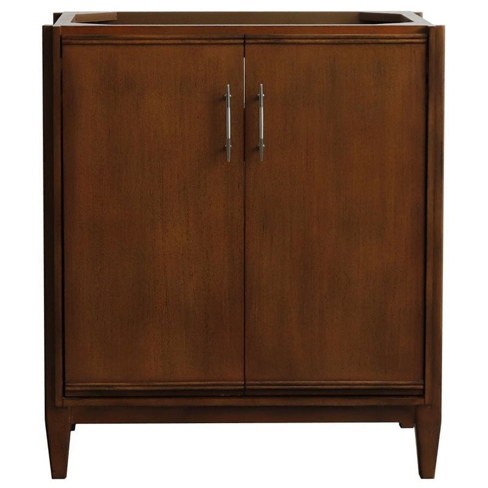 MCM 30" Single Sink Solid Wood Vanity in Walnut (Cabinet Only) - Walmart.com
