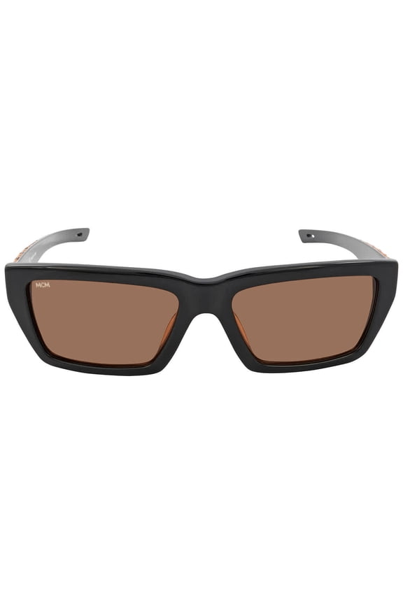 Rectangular Sunglasses MCM696S 003 Black/Cognac Visetos 56mm