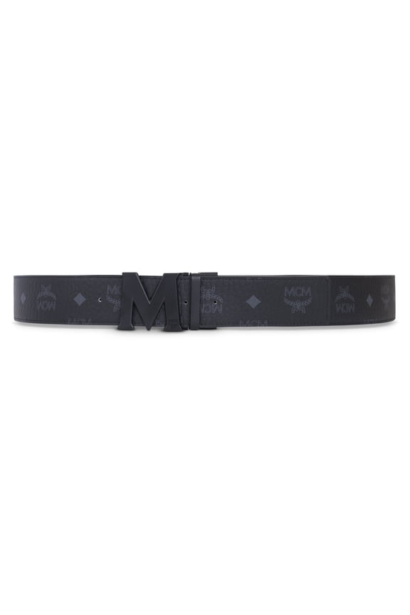 Claus Reversible Belt - Black, Matte Black Buckle MXBAAVI08BK001