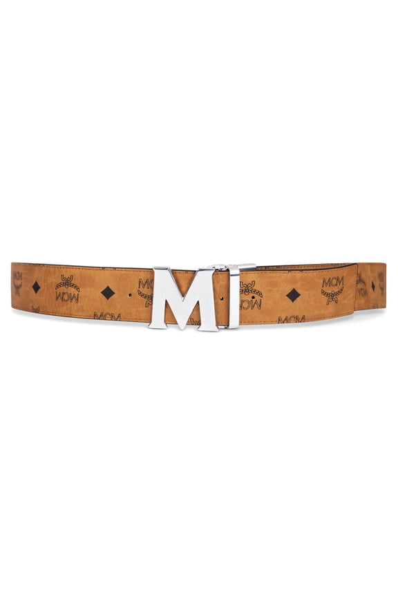 Claus Reversible Belt - Cognac, Silver Buckle MXBAAVI01CO001