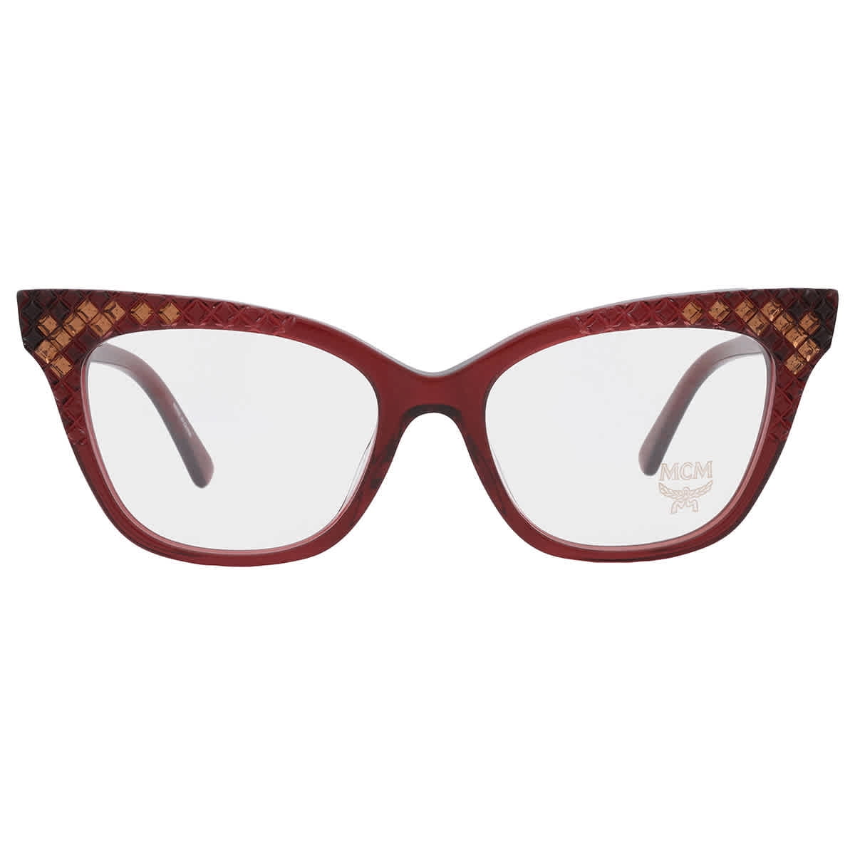 NEW MCM2632A 216 Striped Brown Eyeglasses 50mm with MCM Case MCM Eyeglasses MCM2659A 113 White Marble Oval Unisex  main image 4