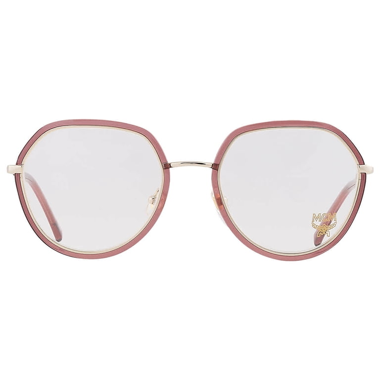 MCM Ladies Eyeglasses, Geometric Wine Metal Frame, Demo  display picture 3