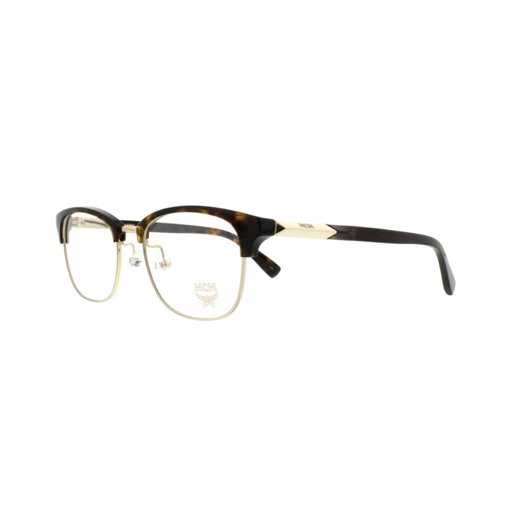MCM Eyeglasses 2100 723 Shiny Gold Havana 52MM Walmart