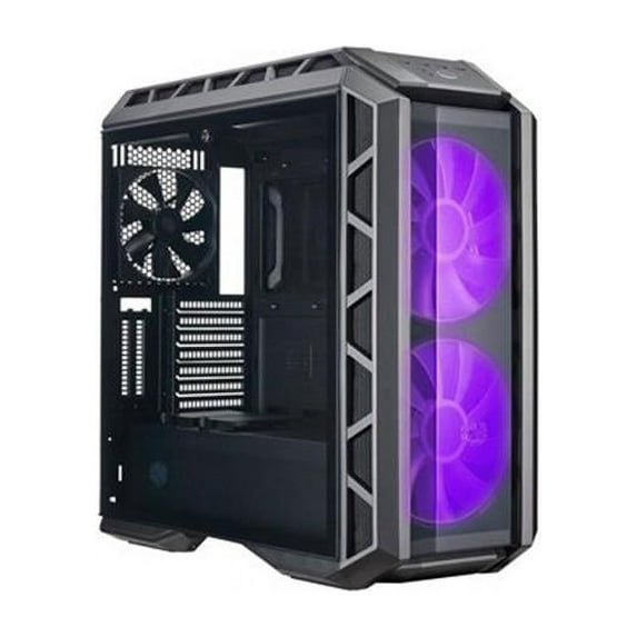 MCM-H500P-MGNN-S00 Mid-Tower Case with Two 200mm RGB Fans in Front & Tempered Glass Side Panel Cases