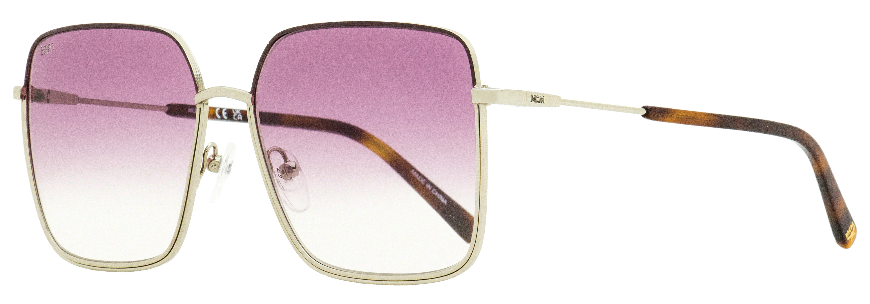 MCM Gold and Purple Sunglasses Mcm Worldwide MW0005 Sunglasses | Select Eyewear main image 3