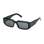 MCM MW0013 96N 53mm Rectangle Sunglasses for Women's Dark Green