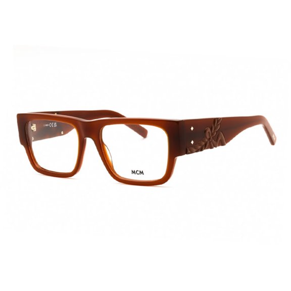 MCM MW5013 045 53mm Square Eyeglass Frames Unisex Shiny Light Brown