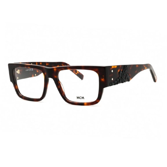 MCM MW5013 052 53mm Square Eyeglass Frames Unisex Dark Havana