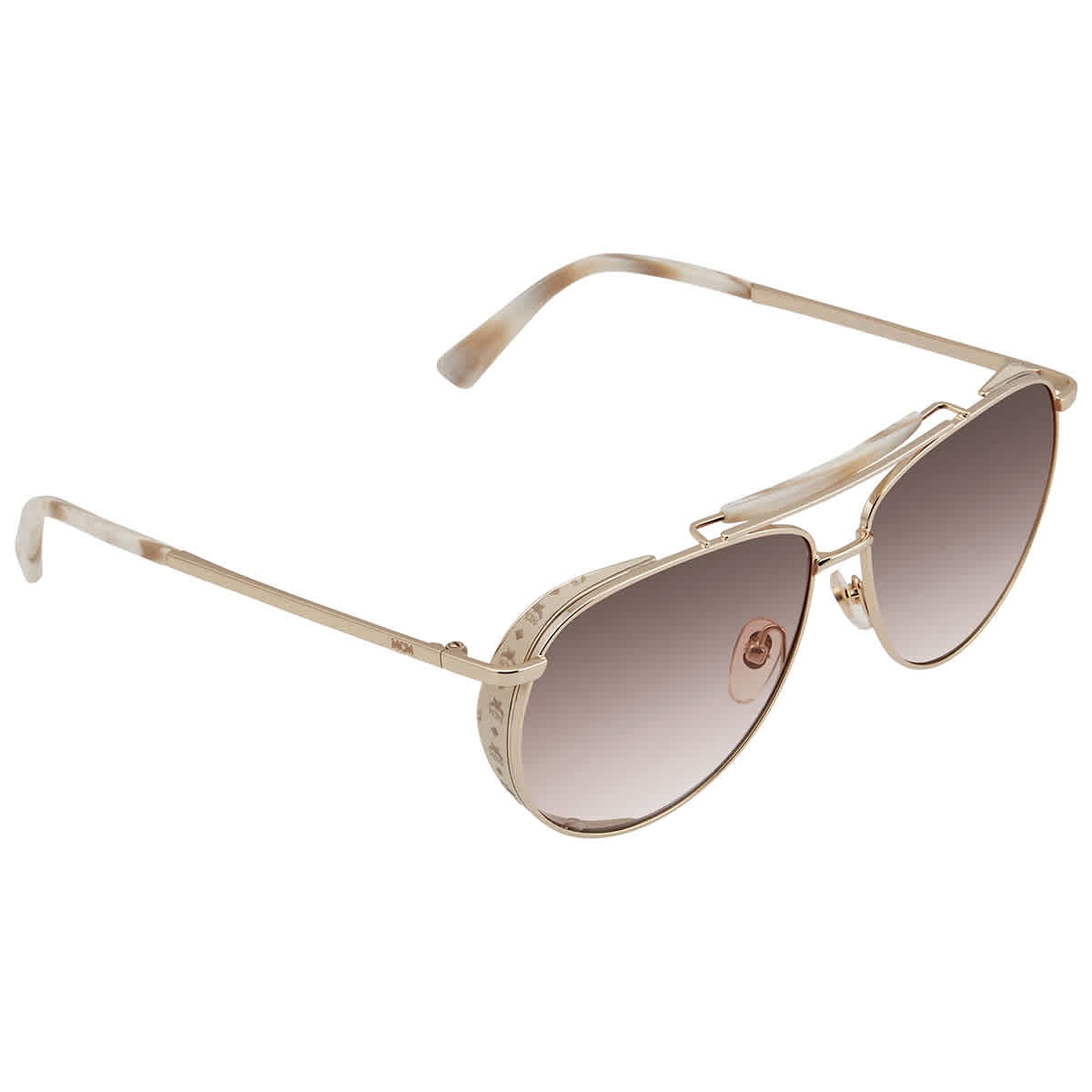 MCM Chic Gradient Sunglasses - Pink and Brown Pink Retro-Vintage Low Bridge Fit Cat-Eye Gradient  main image 4