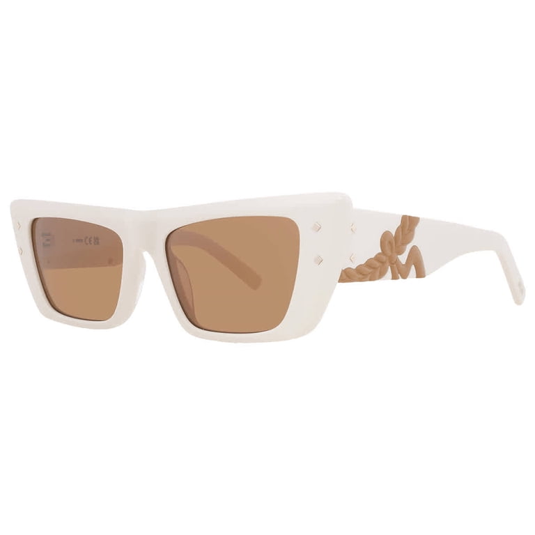 MCM MW0021 25J 52mm Cat Eye Sunglasses Women's White - Walmart.com