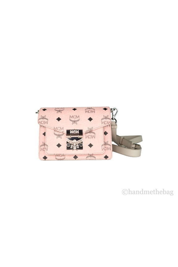 Signature Patricia Leather Mini Flap Lock Crossbody Women's Bag