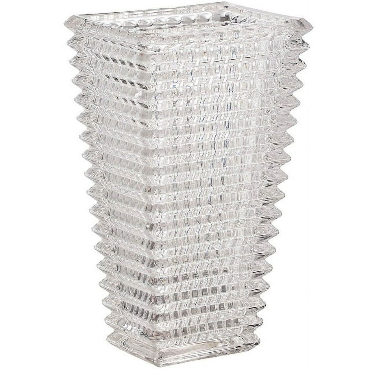 MCMCNCUIU Crystal Vase, Large Crystal Vase for Flowers, Clear Glass