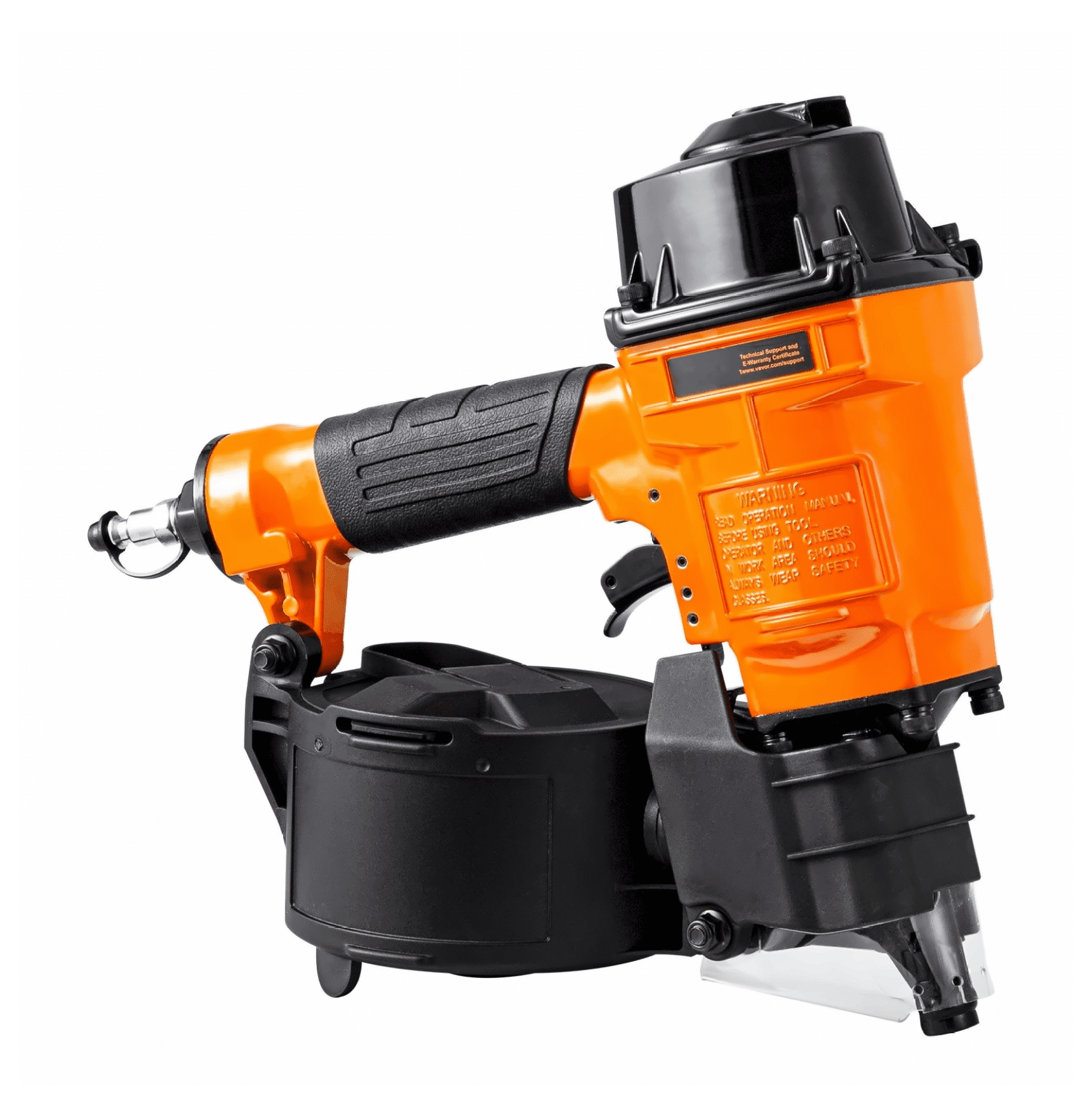 MCN55 Coil Nailer, 15 Degree Pneumatic Siding Nail Gun - 1 to 2-1/4 Inch - Wooden Pallet, Fence & Furniture Assembly - High Capacity 350 Nails