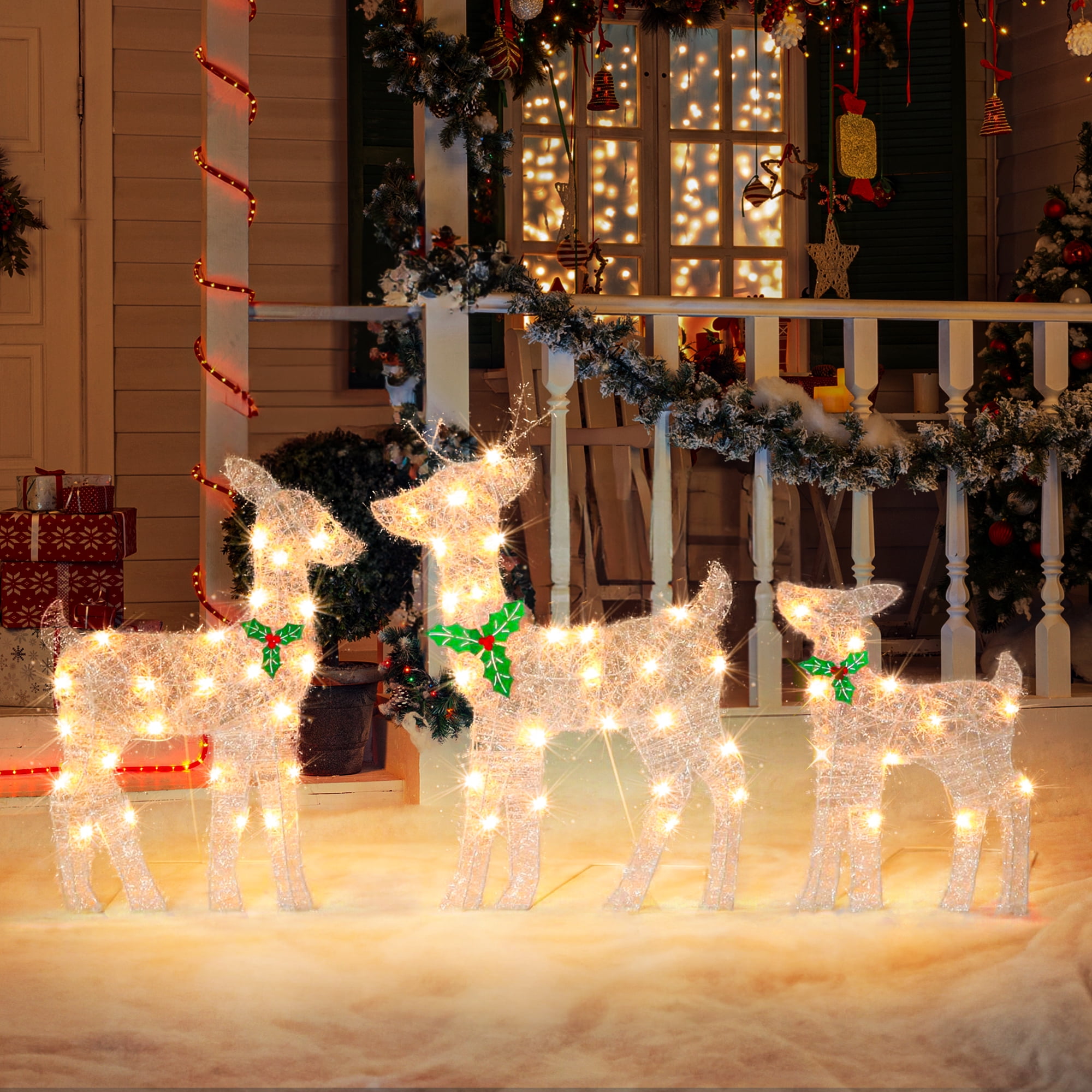 Christmas Village House with Lights, Lighting Up Christmas Resin ...