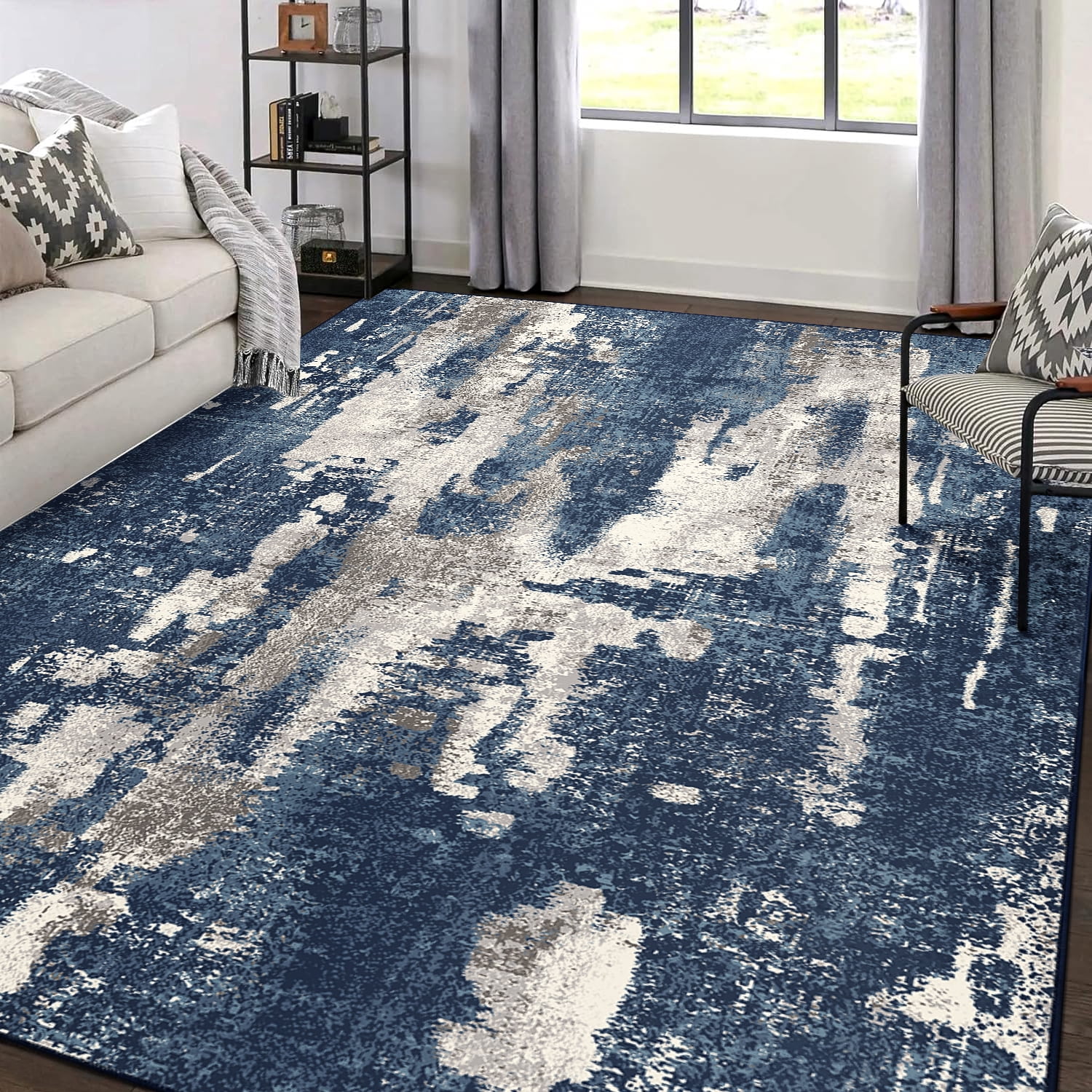 SIXHOME Area Rug 5x7 Vintage Carpet Machine Washable Rugs for