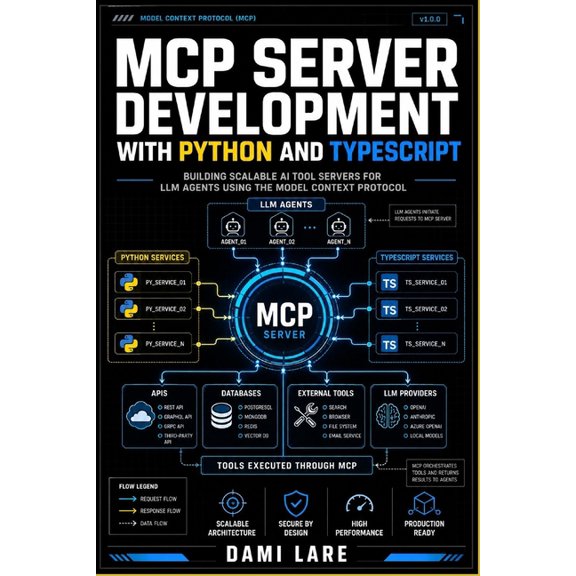 MCP Server Development with Python and TypeScript: Building Scalable AI Tool Servers for LLM Agents Using the Model Cont, (Paperback)