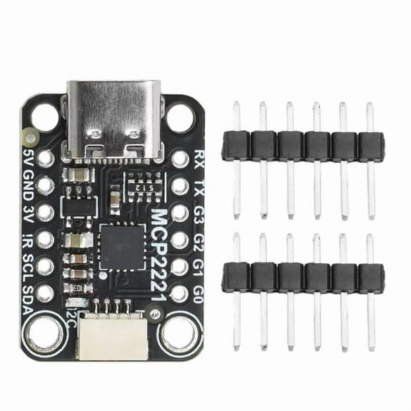 MCP2221A USB to GPIO ADC/ Adapter Module TYPE-C Interface Signal Processing Board for OLED Display Sensor PWM Driver