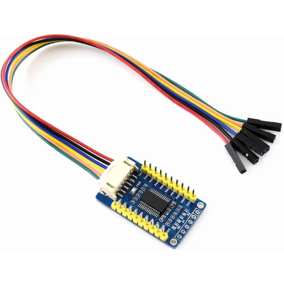 MCP23017 IO Expansion Board I2C Interface 5V/3.3V Voltage Expands 16 I/O Pins Up to 8 Boards Stackable for 128 I/O Pins Multi I2C Modules Compatible