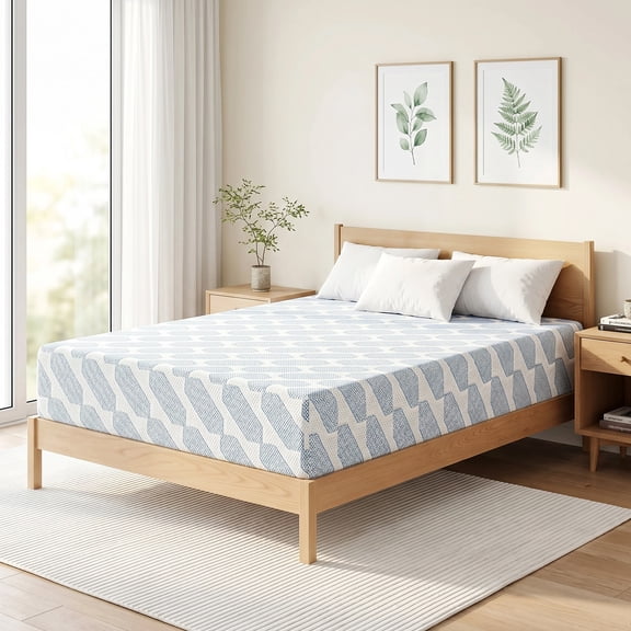 MCPRST 12" Memory Foam Mattress in a Box, Medium Firm with Gel Foam, Queen