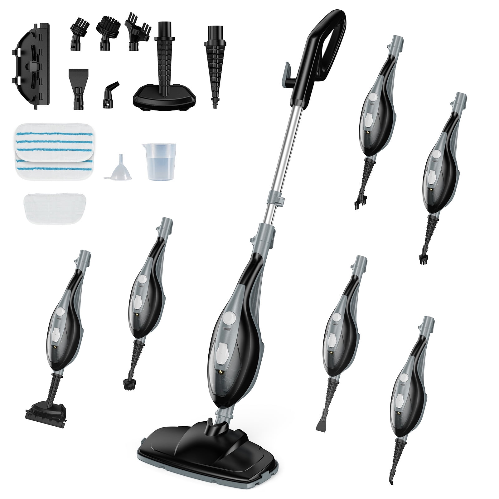 MCQ 14-in-1 Steam Mop with Handheld Steamer, Multi-Function Floor ...