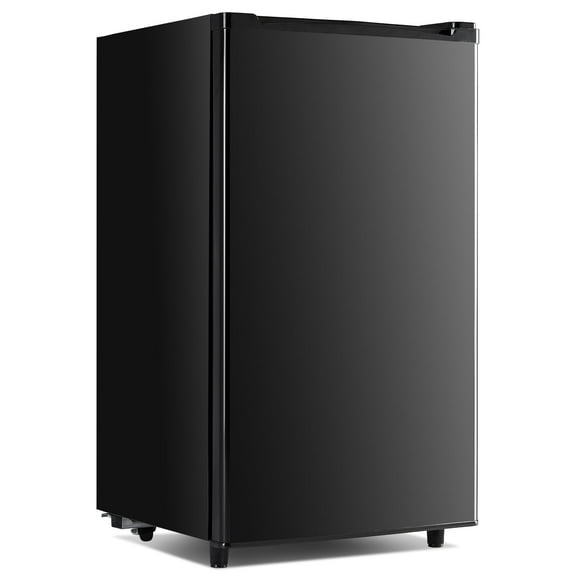 JIOABL 3.2 Cu. Ft. Refrigerator with Freezer, Low Noise, Adjustable Temp, Ideal for Dorms & Offices, Black