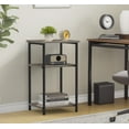 thumbnail image 1 of MCQ 3-Tier End Table, Narrow Nightstand for Tight Spaces, for Living Room, Bedroom, 1-Piece, Gray, 1 of 7