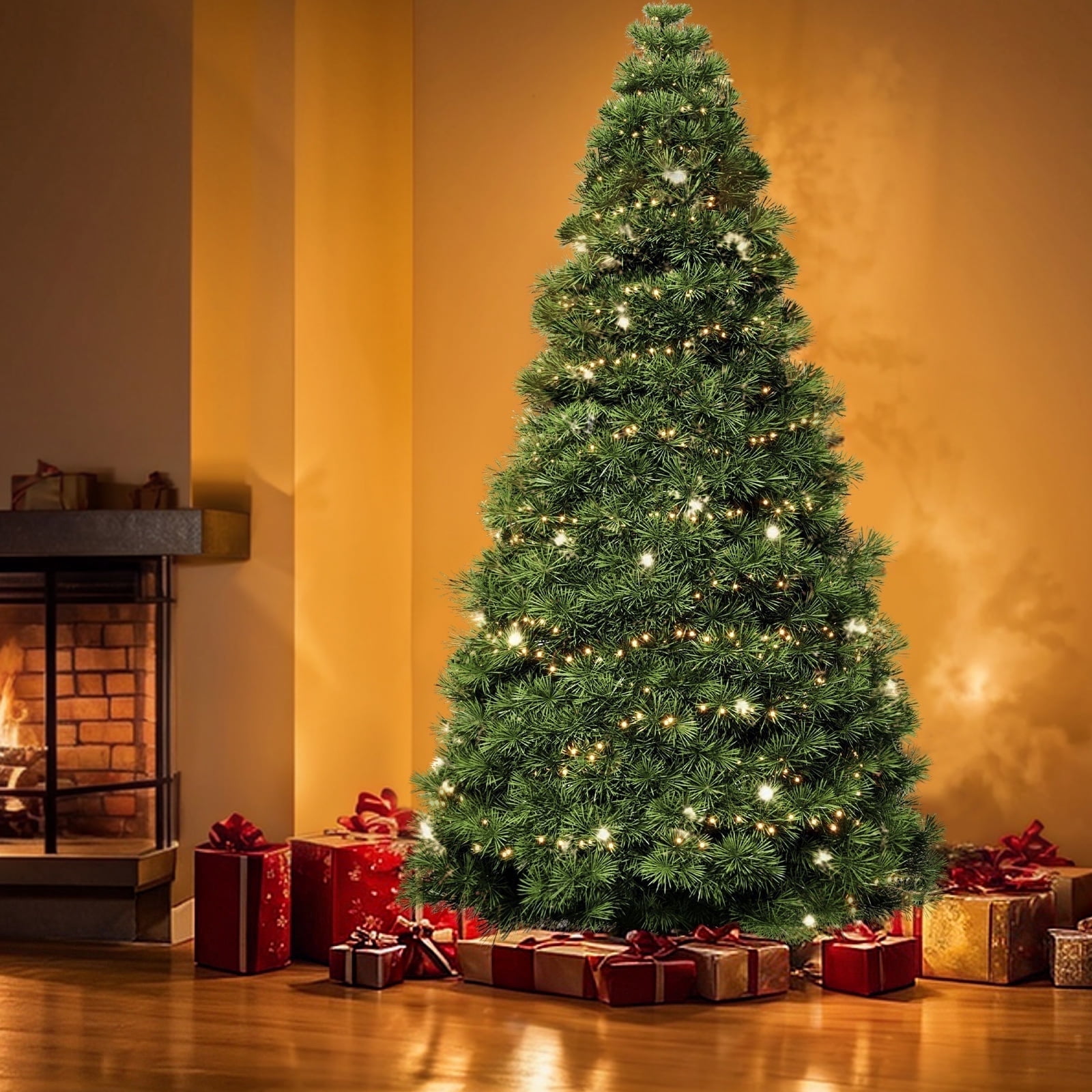 JIOABL 6ft Pre Lit Spruce Artificial Christmas Tree For Home Office jioabl-6ft-pre-lit-spruce-artificial-christmas-tree-for-home-office