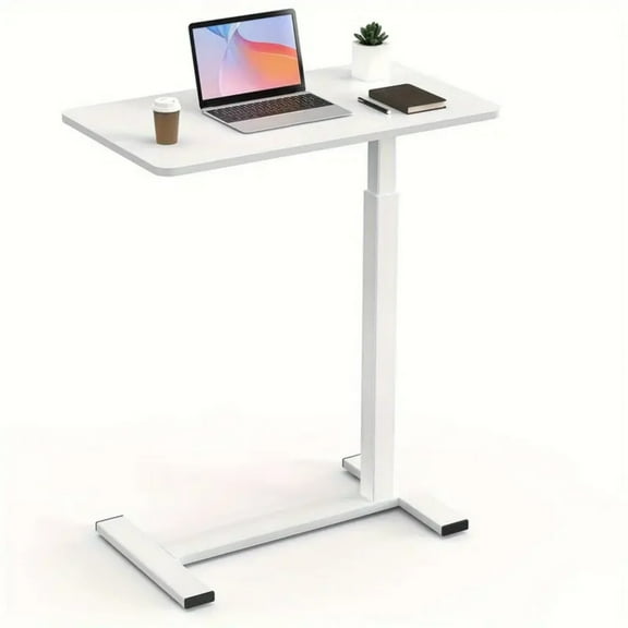 MCQ Bedside table with wheels, adjustable height bedside table for home use, rolling laptop table, mobile standing desk