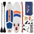 thumbnail image 1 of MCQ Inflatable Stand up Paddle Board Durable Advanced Material and Complete SUP Accessories Non-Slip Deck, ﻿Bule and Orange, 1 of 7