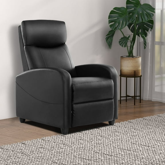 MCQ Vibration Massage Recliner Chair, Comfortable Lounge Seat for Home, 275lbs Capacity, Black