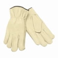thumbnail image 1 of Leather Drivers Gloves, Shirred Slip-On Cuff, Keystone Thumb, Beige, 3XL, 1 PR, 1 of 1