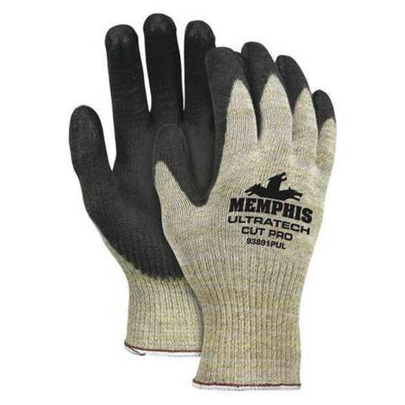 MCR SAFETY 93891PUXXL Cut Resistant Coated Gloves, A4 Cut Level, Polyurethane, 2XL, 1 PR