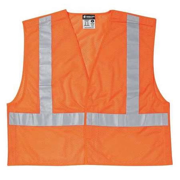 MCR SAFETY CL2MO3X High Visibility Vest, Class 2, 3XL