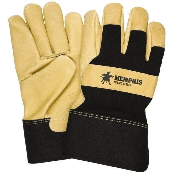 MCR Safety 1970M Gloves: Size M, Thermal-Lined, Pigskin Tan, 10.13" OAL