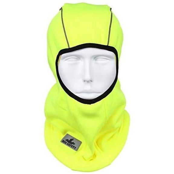 MCR Safety 250-Gram Polyester Fleece Balaclava Face Mask, Reflective Binding, Cold Weather Winter Face Protection,