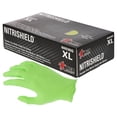 thumbnail image 1 of 100-Count MCR Safety Nitri-Shield Disposable Nitrile Gloves for Foodservice, Green, Small, 60035G, 1 of 3