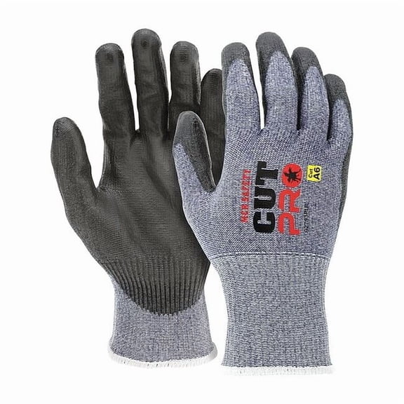 Mcr Safety Cut Resistant Gloves,Black/Blue,2XL 92793PUXXL