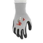 MCR Safety 9673 NXG Work Gloves 13 Gauge Gray Nylon Black Nitrile Foam Coated Palm and Fingertips