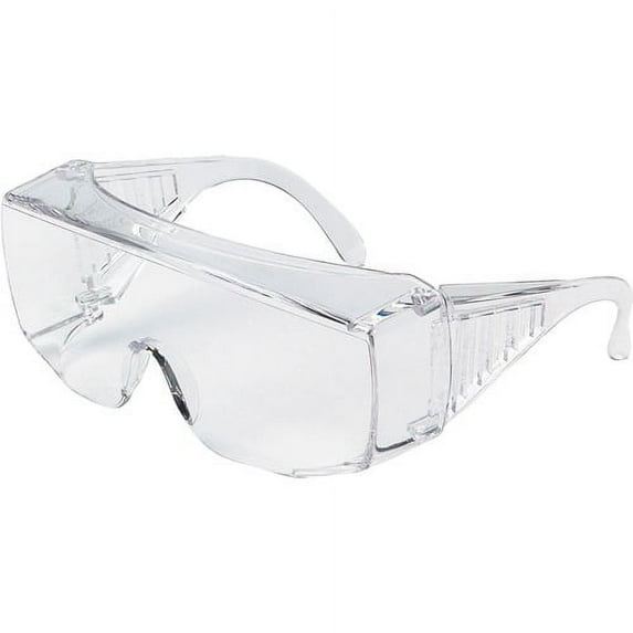 MCR Safety 9800 Series Clear Uncoated Lens Safety Glasses - Side Shield - Ultraviolet Protection - Polycarbonate - Clear - 1 Each | Bundle of 10 Each