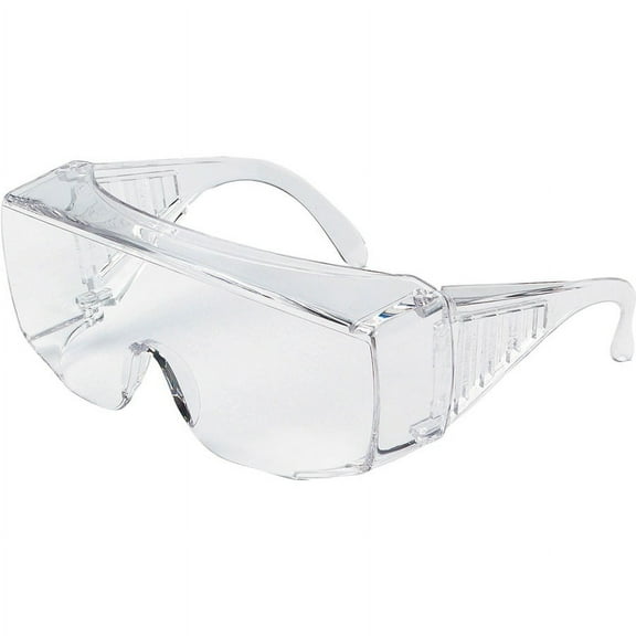 MCR Safety 9800 Series Clear Uncoated Lens Safety Glasses - Side Shield - Ultraviolet Protection - Polycarbonate - Clear - 1 Each | Bundle of 5