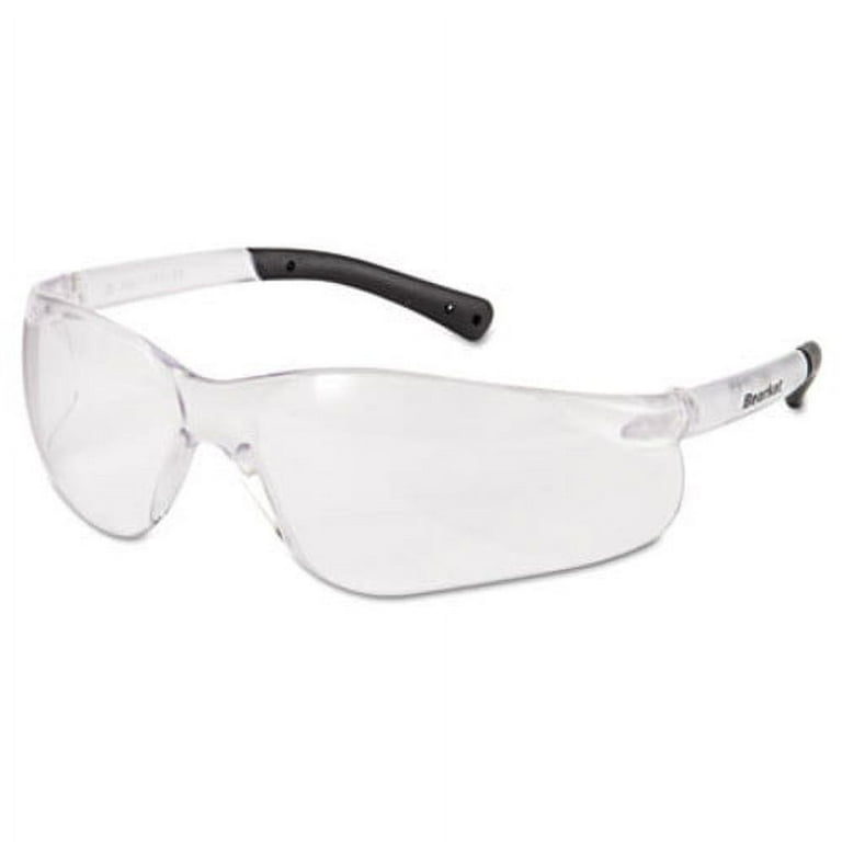 Blackjack Wraparound Safety Glasses, Chrome Plastic Frame, Clear Lens Blackjack Wraparound Safety Glasses, Chrome Plastic Frame, Clear Lens