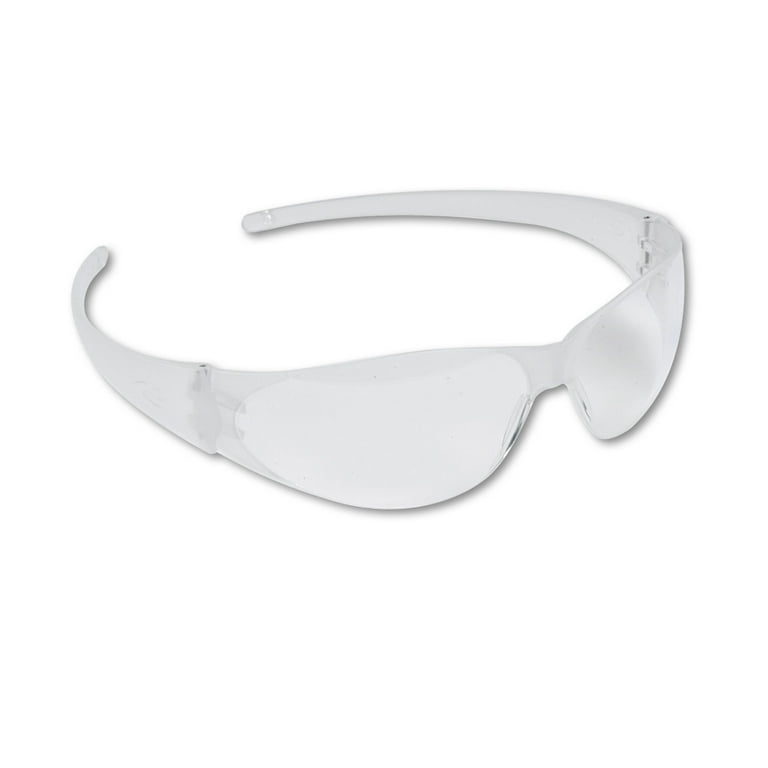 Checkmate Wraparound Safety Glasses, CLR Polycarb Frame, Uncoated CLR Lens, 12/Box Checkmate Wraparound Safety Glasses, CLR Polycarb Frame, Uncoated CLR Lens, 12/Box