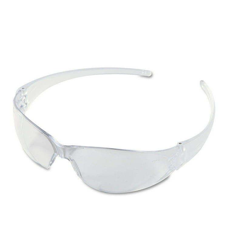 Checkmate Wraparound Safety Glasses, CLR Polycarbonate Frame, Coated Clear Lens Checkmate Wraparound Safety Glasses, CLR Polycarbonate Frame, Coated Clear Lens