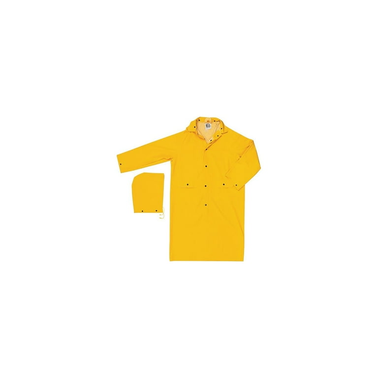 MCR Safety Classic Rain Coat with Detachable Hood, PVC/Polyester - Main Image