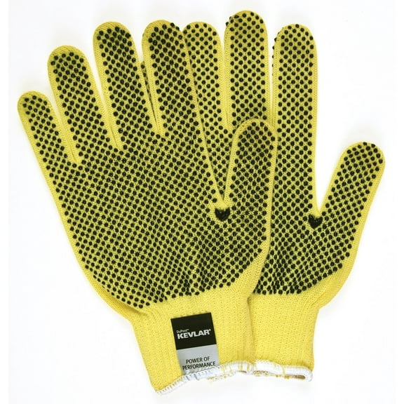 Mcr Safety 9396L Cutpro Kevlar Gloves 9396, Yellow/black, Large, Pair